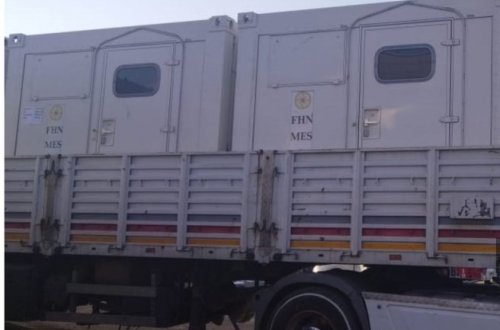 Полевой мобильный госпиталь МЧС Азербайджана доставлен в турецкий Кахраманмараш