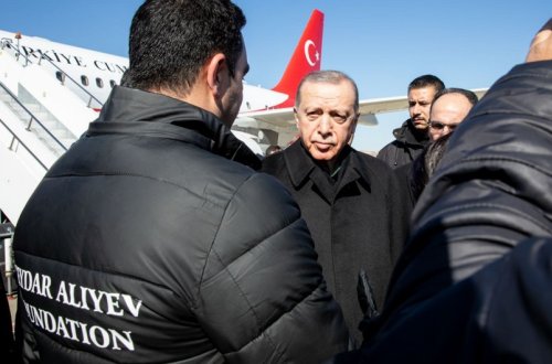 Ərdoğan Mehriban Əliyevanın tapşığı üzrə Qazintepdə olan Heydər Əliyev Fondunun nümayəndələri ilə görüşüb