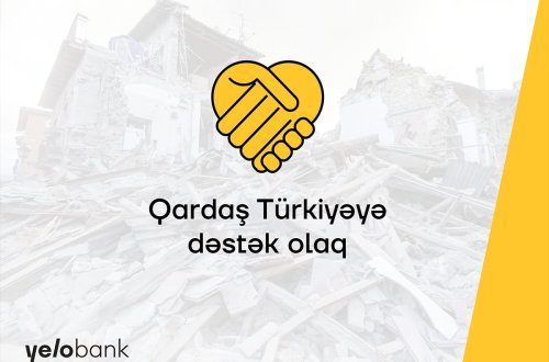 Yelo Bank-dan qardaş Türkiyəyə dəstək