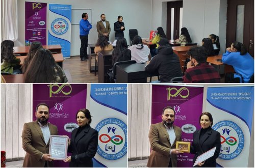 Azərbaycan-Gürcüstan Gənclərinin I Qarabağ Forumu çərçivəsində daha bir görüş - ALYANS GƏNCLƏR MƏRKƏZİNDƏ