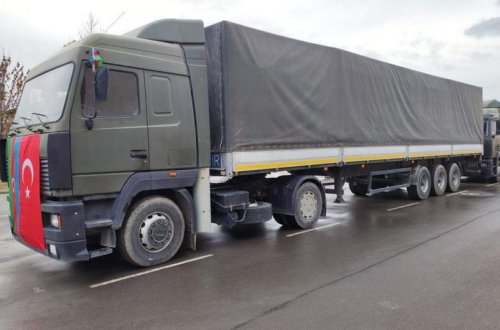 Naxçıvandan Türkiyəyə 52 TIR humanitar yardım göndərilib