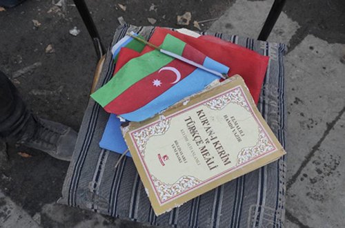 Dağıntılar altında qalan tələbənin evindən Quran və bayraq çıxdı... - FOTO
