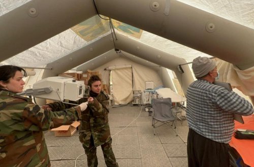 FHN-in Türkiyədə fəaliyyət göstərən mobil səhra hospitallarında 512 nəfərə tibbi xidmət göstərilib