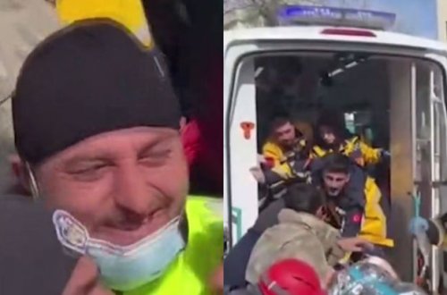 227 saat sonra dağıntılar altından sağ çıxarıldı: Xilasedicilər sevinc göz yaşlarına qərq oldular - VİDEO