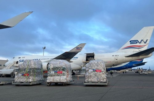 По поручению Мехрибан Алиевой в Турцию вылетел еще один самолет с гумпомощью