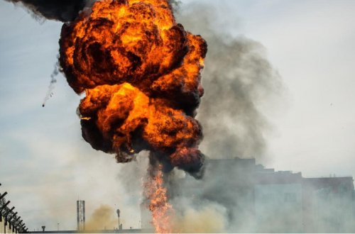 Krımda hərbi hissədə partlayış olub