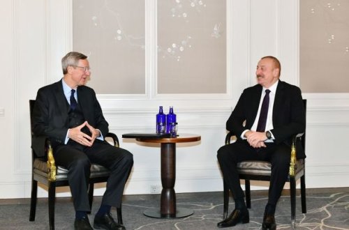 İlham Əliyev Almaniyanın Şərqi Biznes Assosiasiyasının baş icraçı direktoru ilə görüşdü - YENİLƏNİB + FOTO