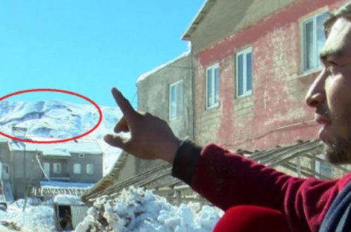 Malatyada zəlzələ dağı ikiyə ayırıb: İçindən alov topunun çıxdığını deyənlər var - VİDEO