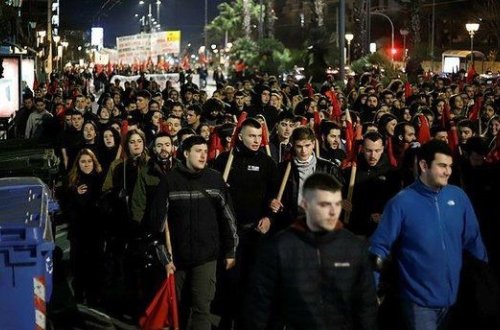 Blinkenin səfəri Yunanıstanda etirazla qarşılanıb