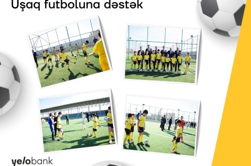 Yelo Bank-dan uşaq futboluna növbəti dəstək