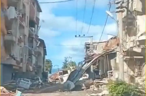 Tacikistan bugünkü zəlzələdən sonra - VİDEO