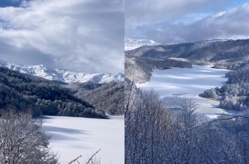 Göygöl və Maralgöl dondu - FOTO/VİDEO