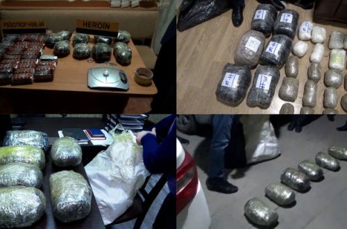 Narkoşəbəkələrin 38 üzvü saxlanılıb, 174 kq narkotik dövriyyədən çıxarılıb - FOTO/VİDEO