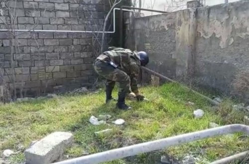 Bakıda tank mərmisi tapıldı - FOTO/VİDEO