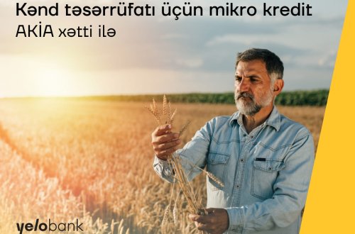 Yelo Bank-dan kənd təsərrüfatına dəstək krediti
