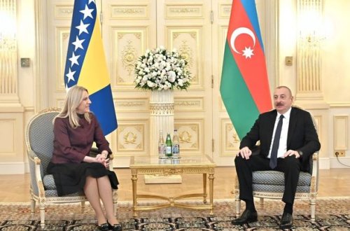 İlham Əliyev Bosniya və Herseqovinanın Rəyasət Heyətinin Sədri ilə görüşüb - YENİLƏNİB + FOTO