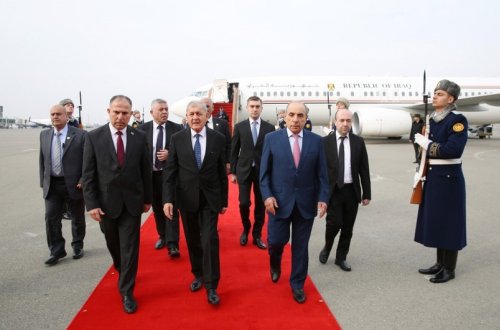 İraq Prezidenti Azərbaycana səfərə gəlib