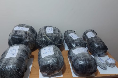 İrandan Azərbaycana 62 kiloqramdan çox narkotik keçirilməsinin qarşısı alınıb, saxlanılan var