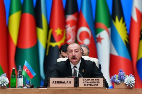 Prezident: “Qoşulmama Hərəkatı son bir neçə ildə beynəlxalq münasibətlərdə mühüm aktorlardan biri olub”