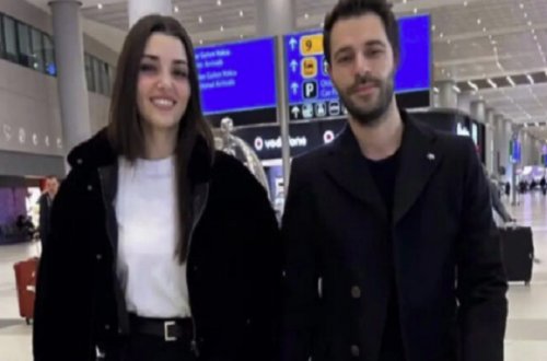 Hande Erçel yeni sevgilisi ilə görüntüləndi - Video