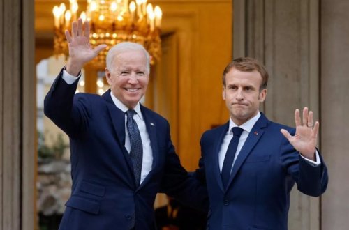 ABŞ prezidenti Bayden Fransa prezidenti Makronla görüşüb