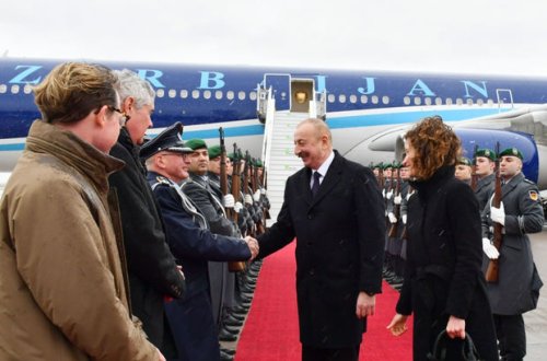 Azərbaycan Prezidenti İlham Əliyev Almaniyada işgüzar səfərdədir - FOTO