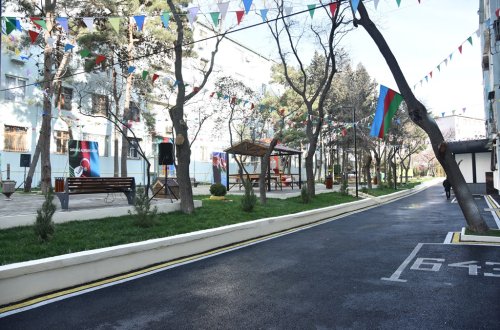 Nəsimi rayonunda növbəti “Abad həyət” sakinlərin istifadəsinə verilib