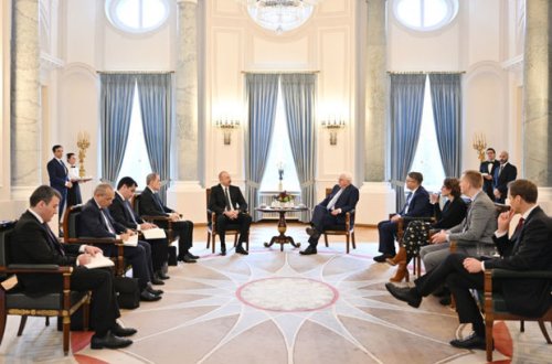 İlham Əliyevin Berlində Frank-Valter Ştaynmayer ilə geniş tərkibdə görüşü olub - YENİLƏNİB + FOTO