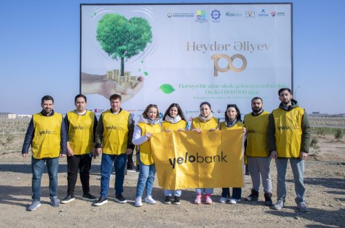 Yelo Bank ağacəkmə aksiyasında iştirak etdi