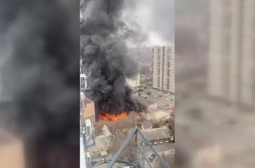 Rusiya kəşfiyyatının binasında yanğın: 1 nəfər ÖLÜB