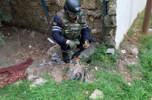 Bakı və Siyəzəndə qumbaralar tapıldı - FOTO/VİDEO