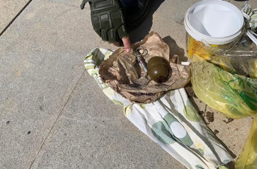 Xəzər rayonunda hərbi sursat aşkar edildi