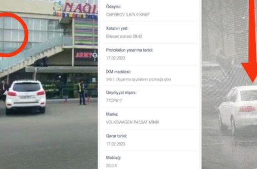 Bakıda yol polisi mağazada gizlənib cərimə yazır - FOTO - VİDEO