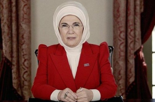 Əminə Ərdoğan zəlzələ ilə əlaqədar Azərbaycanın dəstəyini yüksək qiymətləndirib