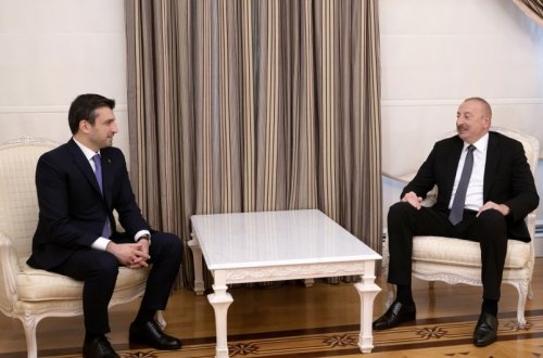 İlham Əliyev Türkiyənin “Baykar” şirkətinin texniki direktoru Selçuk Bayraktarı qəbul edib