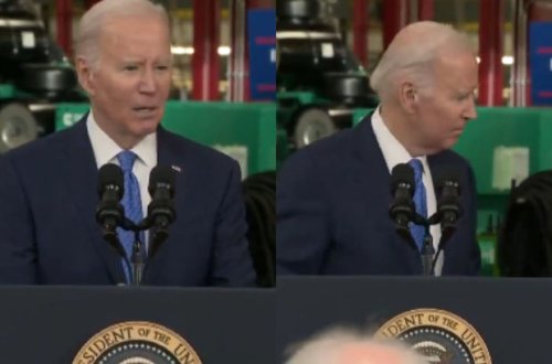 Baydenin çıxışı zamanı şəhər meri “yoxa çıxdı” - VİDEO