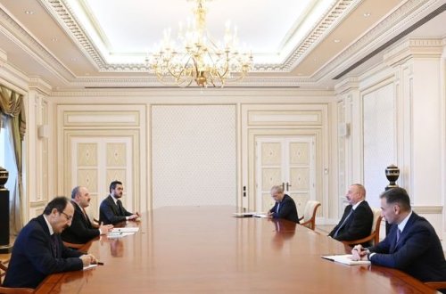 İlham Əliyev Türkiyənin sənaye və texnologiya nazirini qəbul etdi