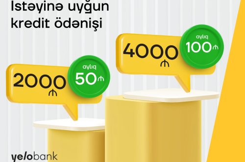 Yelo Bank-ın bahar kampaniyası daha sərfəli şərtlərlə davam edir