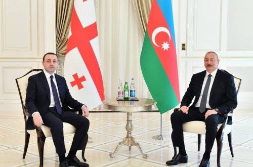 Azərbaycan və Gürcüstan liderləri Qəbələ regional “ASAN xidmət“ mərkəzində, Qəbələ Qida şəhərciyində olublar