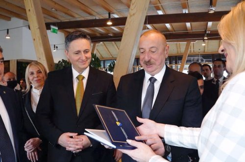 İlham Əliyevin şərəfinə Bosniya və Herseqovinanın Rəyasət Heyəti tərəfindən rəsmi nahar verilib - FOTO