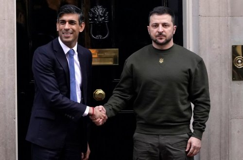 Zelenski və Sunak Rusiyaya qarşı mübarizəni müzakirə edib