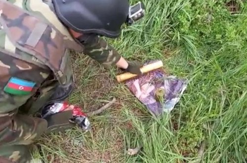 Bakıda hərbi sursat tapıldı - Video