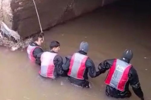Kanala düşən hərbçinin axtarışları davam etdirilir - Video