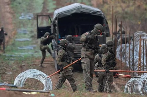 Polşa Rusiya sərhədində elektron maneənin tikintisinə başlayır