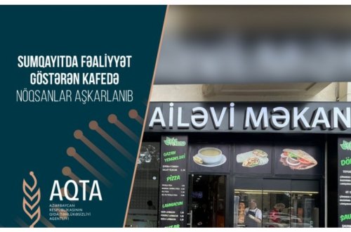 Sumqayıtda kafedə nöqsanlar aşkarlanıb