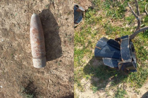 Sumqayıtda top mərmisi tapılıb - FOTO/VİDEO