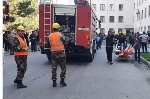 Gəncədə xəstəxanada yanğın söndürülüb, zəhərlənənlər var - YENİLƏNİB