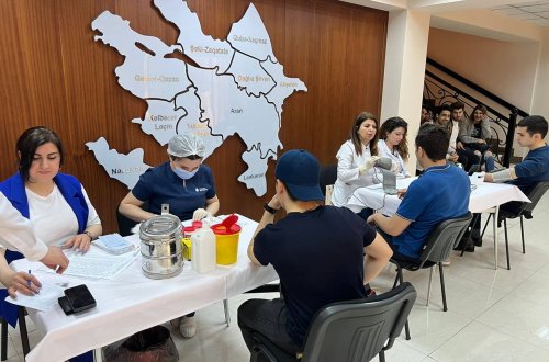 Akademik Zərifə xanım Əliyevanın anadan olmasının 100 illik yubileyi ilə əlaqədar qanvermə aksiyası keçirilib