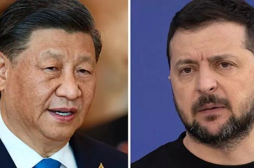 Çin prezidenti Si Cinpin ukraynalı həmkarı Zelenski ilə görüşüb