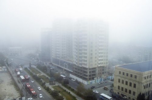 Bakıda dumanlı hava müşahidə olunur